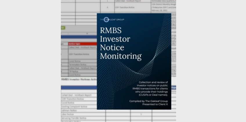 Oakleaf Investor Notice Monitoring Service